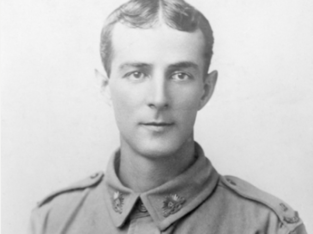 Studio portrait of 84 Trooper Norman Charles Dyer, 10th Light Horse Regiment, c.1914