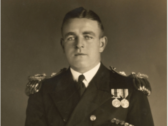 Captain Frank Edmond Getting, HMAS Canberra, RAN, c.1928