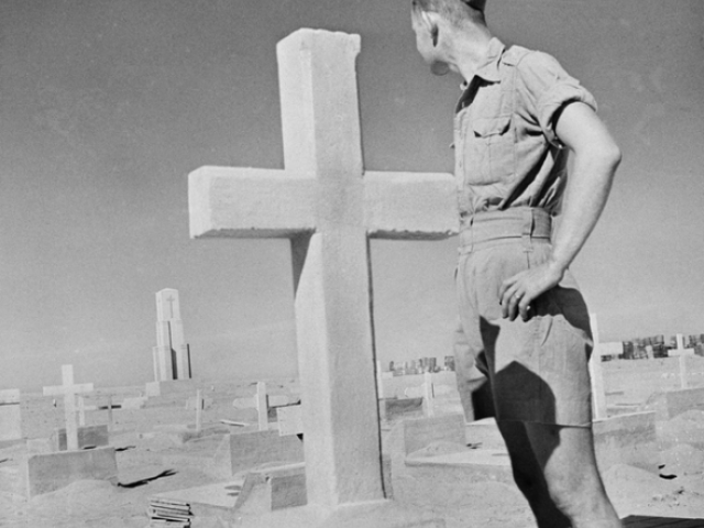 A memorial to the heroes of Tobruk, c.1942