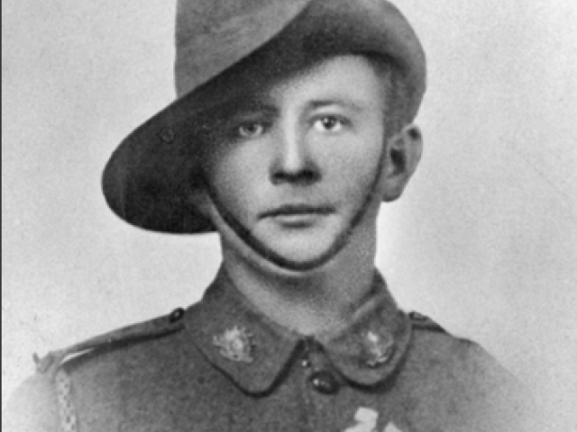 Studio portrait of Corporal Joseph John Bald, 12th Battalion, AIF, First World War, c.1914
