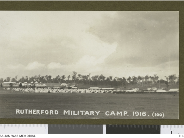 Tents of the Rutherford AIF training camp, NSW, 1916