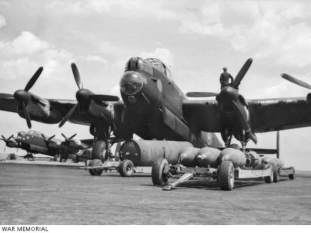 Lincolnshire, England. C. 1944-07. An Avro Lancaster Heavy Bomber Aircraft