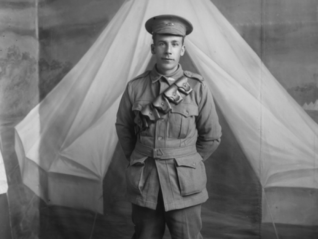 Private Christopher Wilson Carter, 6th Battalion, AIF. PHOTO CREDIT: Australian War Memorial