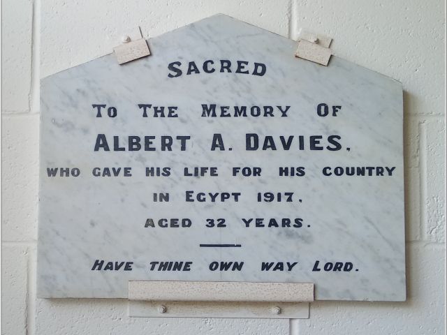 Napperby Memorial Hall tablet.