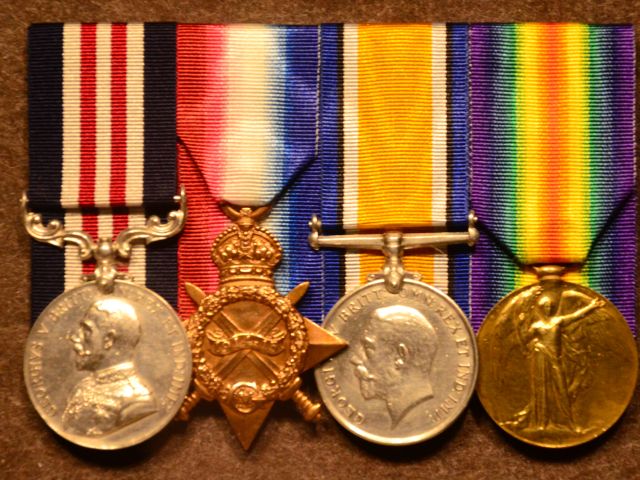 Pearl Corkhill's Military Medal and First World War service medals