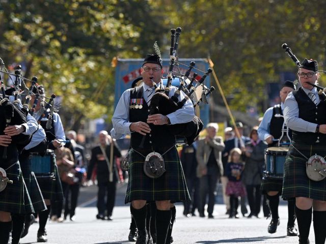 Last year’s Anzac Day march in Sydney was subject to Covid restrictions. Picture: NCA NewsWire / Bianca De Marchi