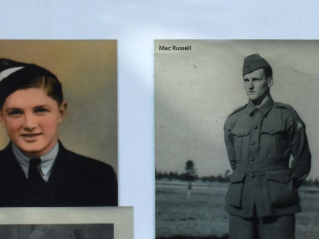 'Bill and Mac' - the Avenue of Honour links the two properties on which the men lived (image from information panel)