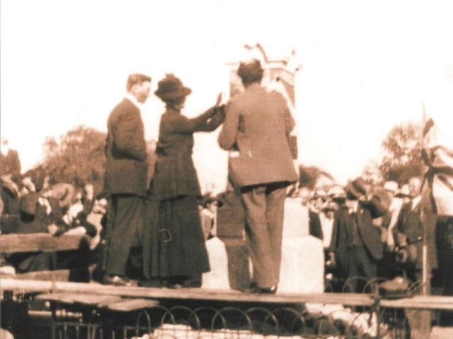 Unveiling of the Memorial on the 24th March by Mrs. C. Marlow at 12:30PM