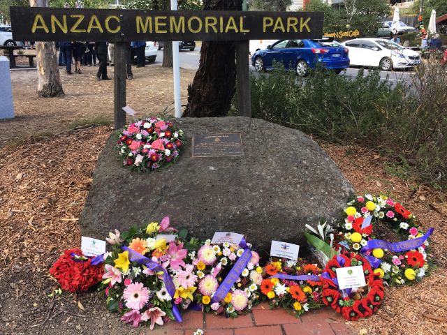 Anzac Memorial Park on Anzac Avenue, Hurstbridge