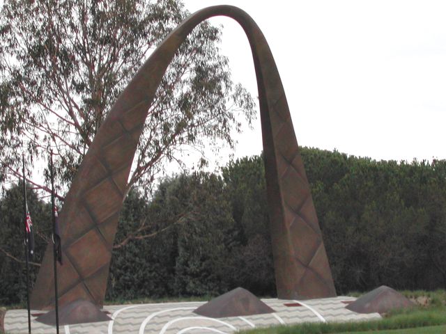 The eastern, or New Zealand side of the Memorial