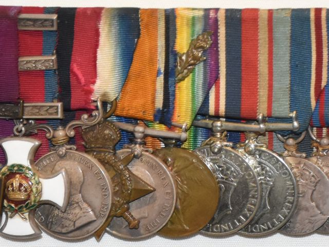 Murray's medals - Victoria Cross, Distinguished Service Order and Bar, Distinguished Conduct Medal and First World War Mentioned in Dispatches oak leaf on the Victory Medal