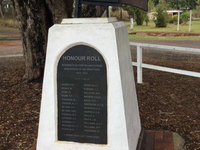 Doolbi and Horton War Memorial