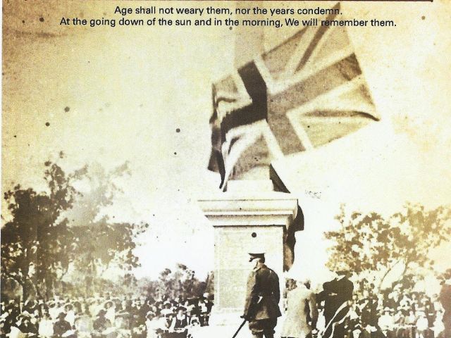 Opening of Collie War Monument 4th Sep 1921 