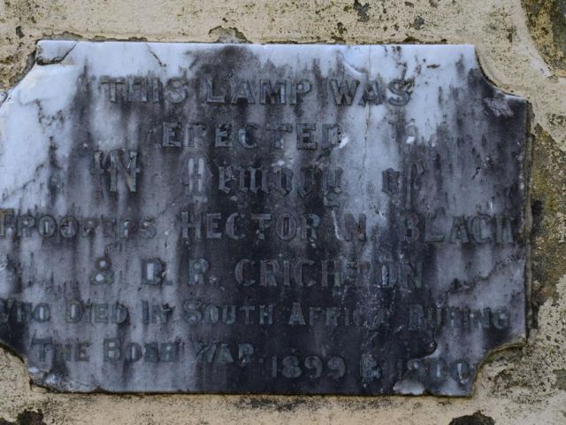 The text on the Dedication Plaque