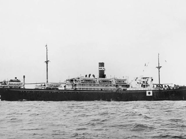 This photo provided by the Australian War Memorial shows the Montevideo Maru