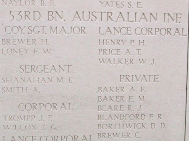 Michael Shanahan Menin Gate Memorial