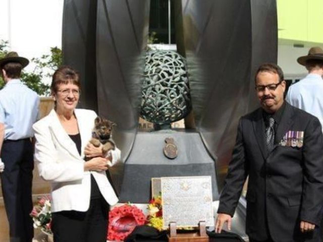opening of War Animal memorial