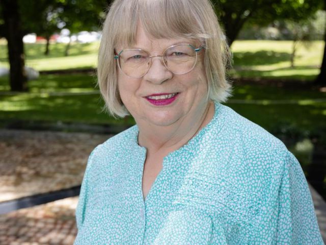 Judith Rowe at the Australian War Memorial, 2024. Photographer: Kris Kerehona 