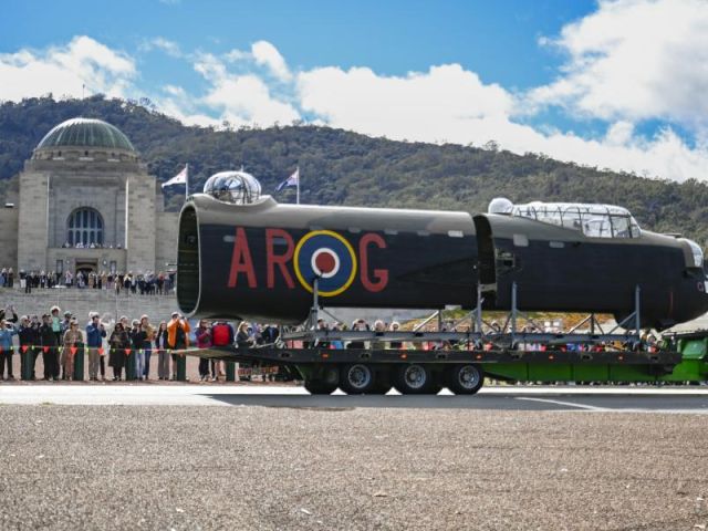 Lancaster George in prep for return to the AWM 