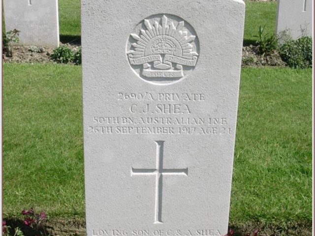 Commonwealth War Grave_ Private Charles James Shea