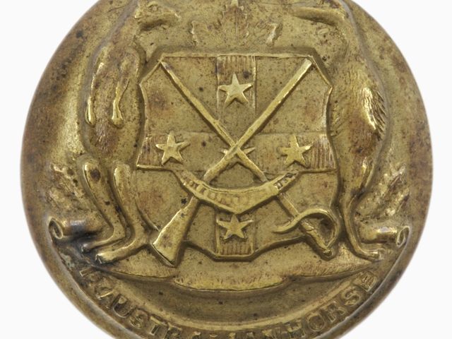 1st Australian Horse Tunic button