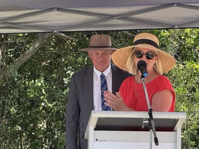 Member for Wyong David Harris and Member for Swansea Yasmin Catley