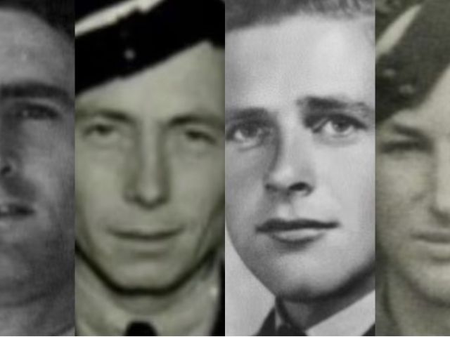 Four young men were on board the Beaufort A9-211 when it crashed on December 14, 1943. (Supplied)  