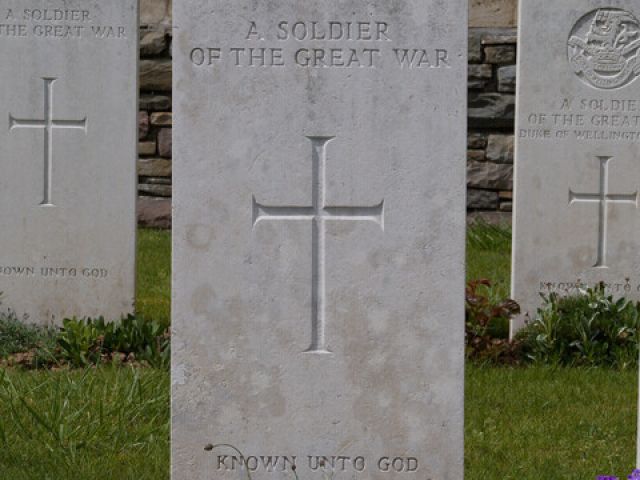 VC corner Fromelles, unknown soldier grave