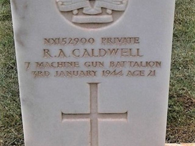 Private Raymond Alexander Caldwell, 7th Machine Gun Battalion