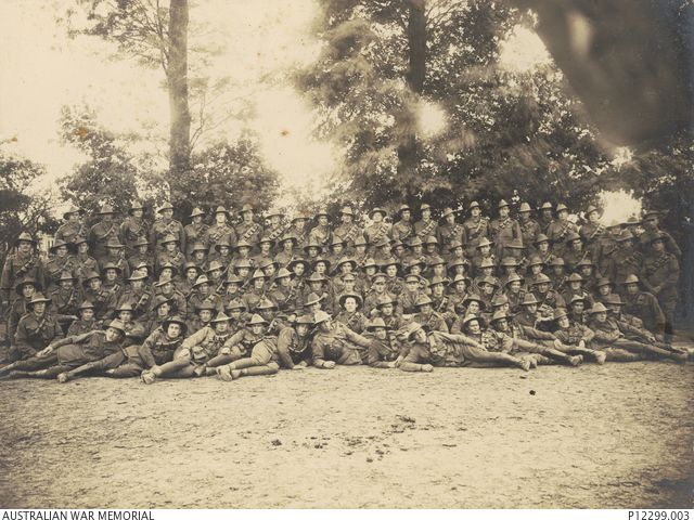 Group portrait of members of the 6th Field Artillery Brigade, 18th Battery