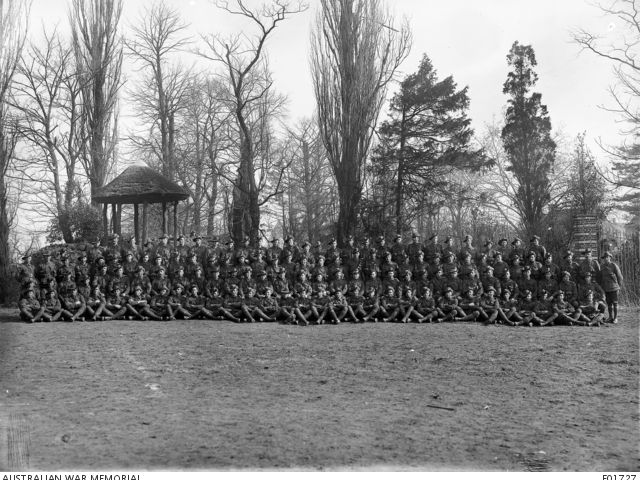 Group portrait of the NCOs of the 13th Battalion