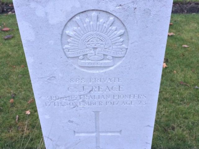 888 Private Charles John Reace, 3rd Australian Pioneer Battalion