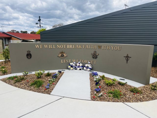 Queanbeyan Legacy Village - Memorial Wall