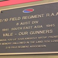 Plaque, 2/10 Field regiment