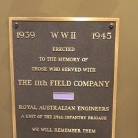 Plaque, 11th Field company