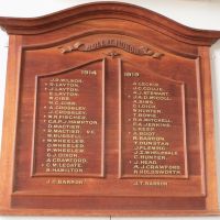 St Andrew's Church Roll of Honor 1914-1919