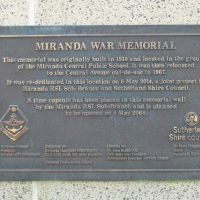 Miranda War Memorial