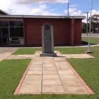 Woomelang War Memorial standing on a Cross