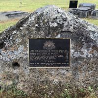Memorial dedicated to Meredith district residents who served in WW1 and are buried in the cemetery