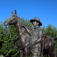 Battle of Beersheba Commemorative Memorial Close Up Details of Horse and Rider 