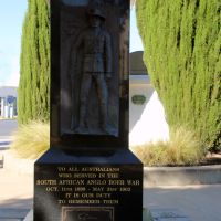 Swan Hill Boer War Memorial Detailed Inscription of Dedication