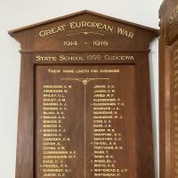 Cudgewa State School WW1 Roll of Honour