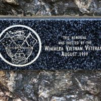 Horsham Vietnam War Memorial Unveiling Plaque