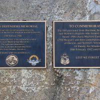 Horsham Darwin Defenders Memorial Plaques