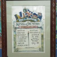 Birregurra Rifle Club Roll of Honour 'King & Country'
