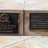 Horsham Vietnam War 1966 Battle of Long Tan Commemorative Plaque