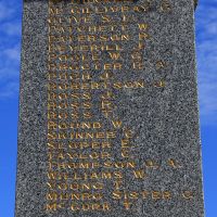 Charlton War Memorial Roll of Honour Inscription 