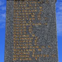 Charlton War Memorial Roll of Honour Inscription 