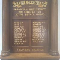 Lorne District Honour Board