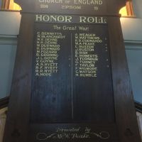 St John's Church of England Epsom Honor Roll